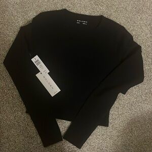 ARITZIA Golden butter bound top.